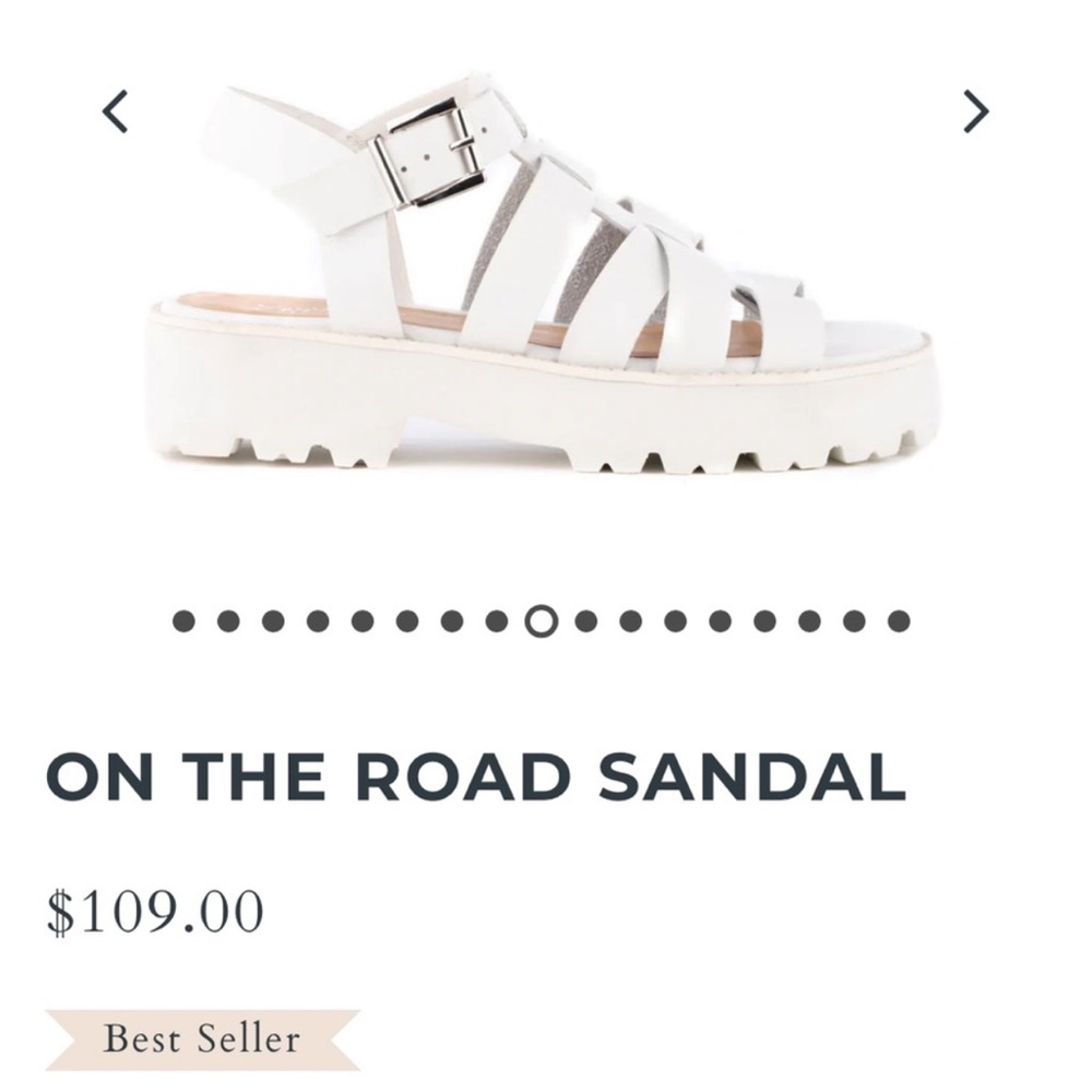 Seychelles Sandals. White leather. Best Seller!